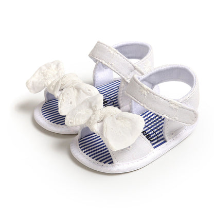 Summer Bowtie Baby Shoes Baby Through Shoes