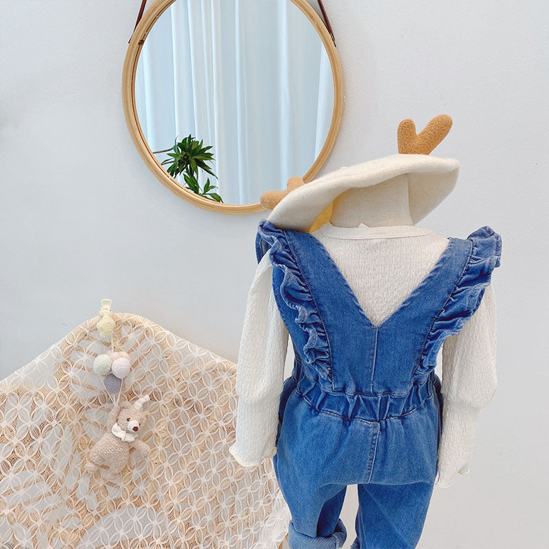 Loose Baby Girl Fashion Overalls